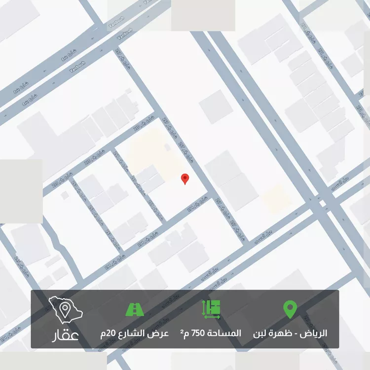أرض للبيع في شارع رقم 194, حي ظهرة لبن, مدينة الرياض, منطقة الرياض