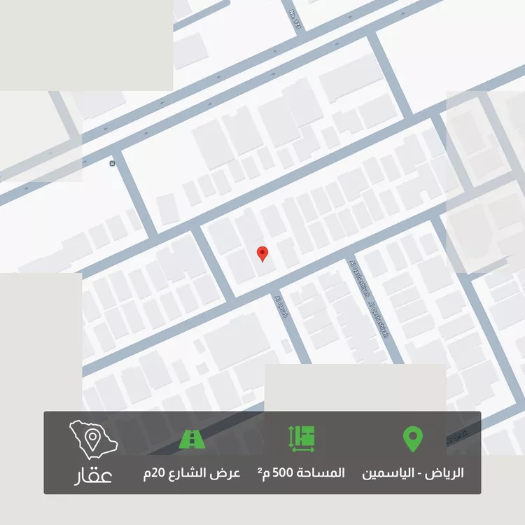 أرض للبيع في شارع القرينات, حي الياسمين, مدينة الرياض, منطقة الرياض