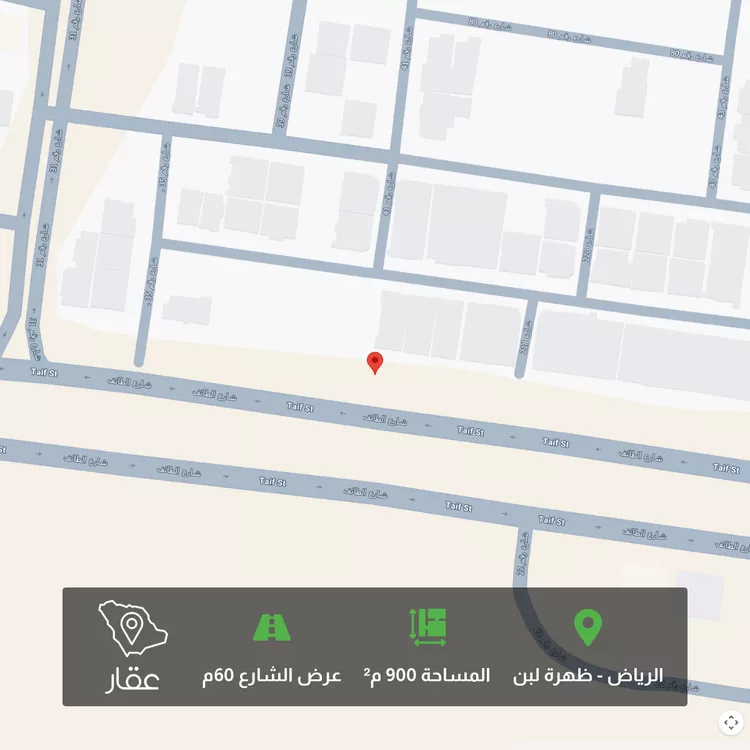 أرض للبيع في شارع الطائف, حي ظهرة لبن, مدينة الرياض, منطقة الرياض