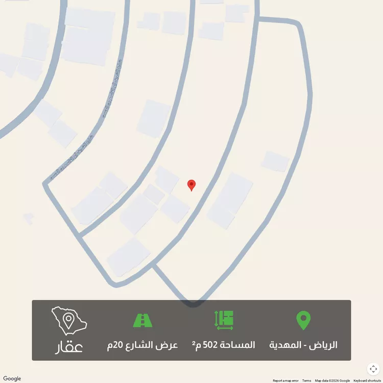 أرض للبيع في شارع الشريف أبي القاسم بن الحسن ، حي المهدية ، الرياض ، منطقة الرياض