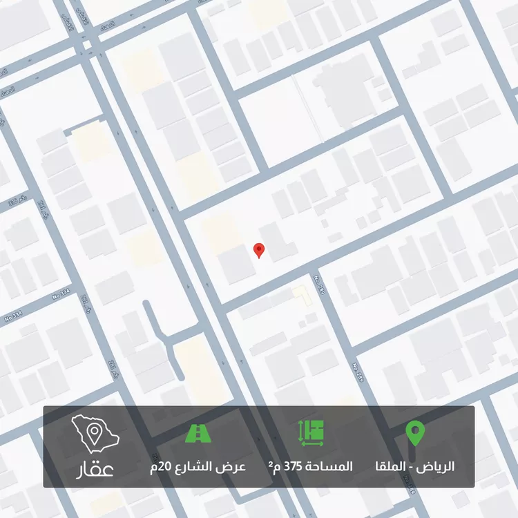 أرض للبيع في شارع رقم 346, حي الملقا, مدينة الرياض, منطقة الرياض