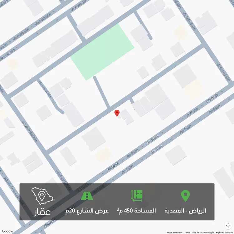 أرض للبيع في حي المهدية, مدينة الرياض, منطقة الرياض