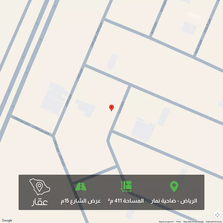 أرض للبيع في شارع وادي فاطمه ، ضاحية نمار ، الرياض ، منطقة الرياض