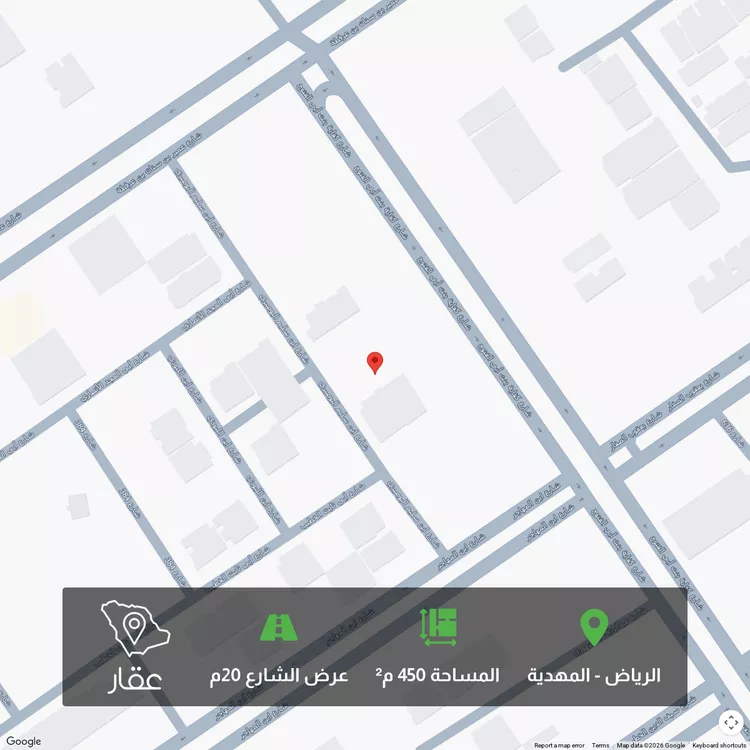 أرض للبيع في شارع ابن سليم البوصيري, حي المهدية, مدينة الرياض, منطقة الرياض