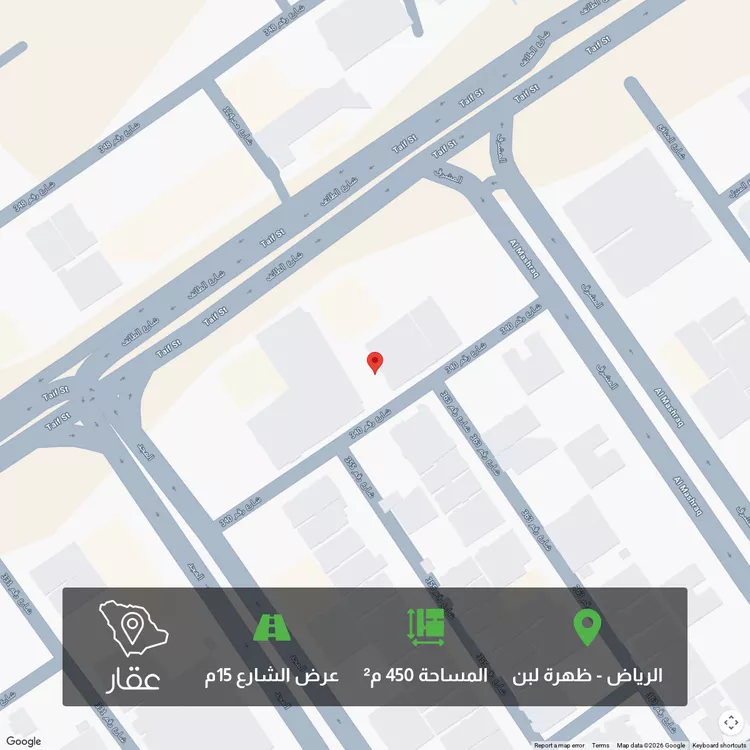 أرض للبيع في شارع رقم 340, حي ظهرة لبن, مدينة الرياض, منطقة الرياض 1 صورة