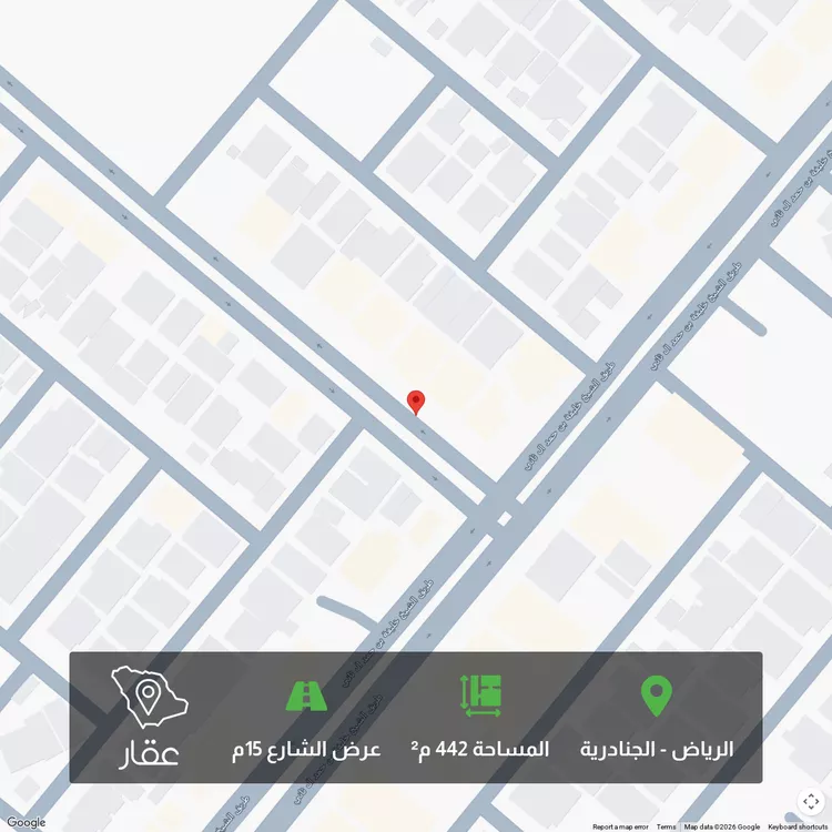 أرض للبيع في حي ، حي الجنادرية ، الرياض ، منطقة الرياض