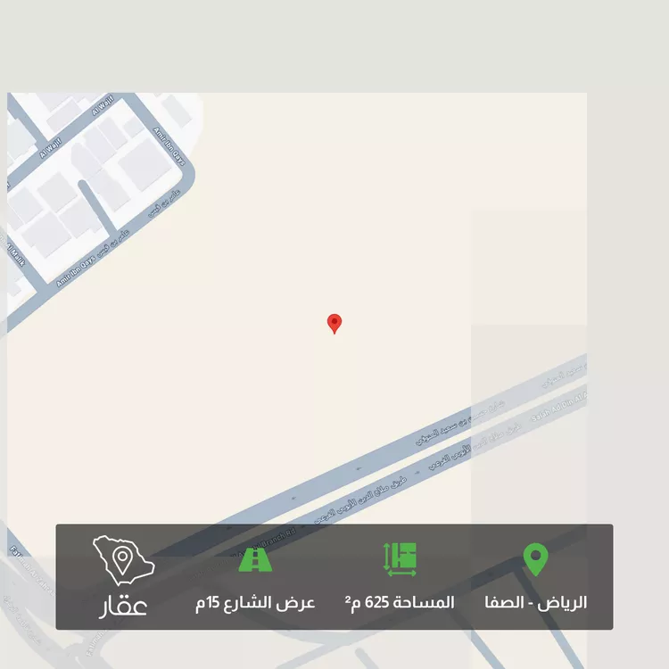 أرض للبيع في شارع عبدالرزاق بليلة, حي الصفاء, مدينة الرياض, منطقة الرياض 1 صورة