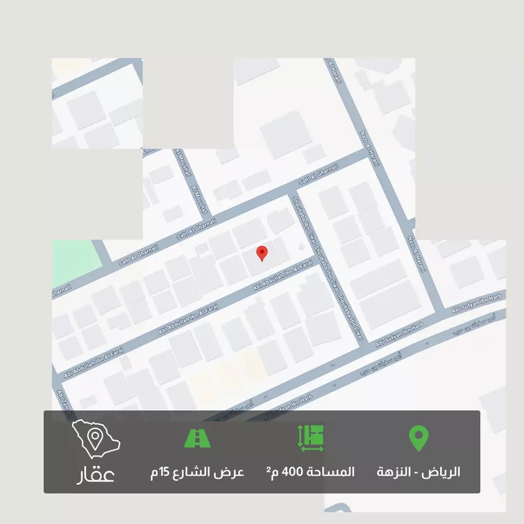 أرض للبيع في شارع أبي عبدالله بن الفرج, حي النزهة, مدينة الرياض, منطقة الرياض