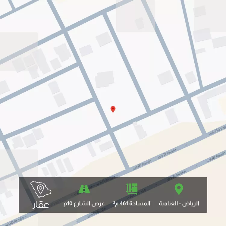 أرض للبيع في شارع مقنص, حي الغنامية, مدينة الرياض, منطقة الرياض