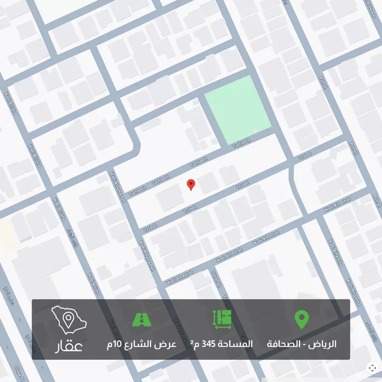 أرض للبيع في شارع تثليث, حي الصحافة, مدينة الرياض, منطقة الرياض