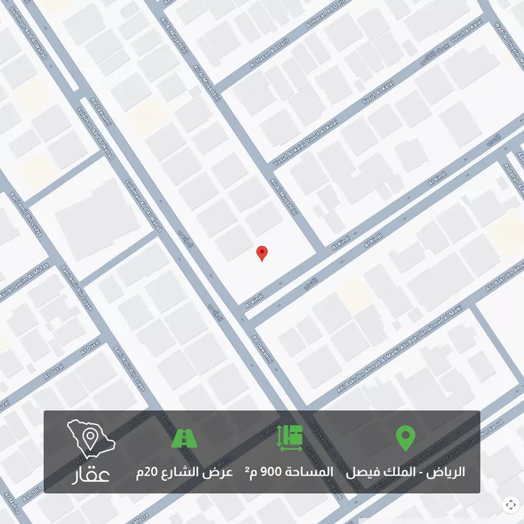 أرض للبيع في شارع الكندي, حي الملك فيصل, مدينة الرياض, منطقة الرياض