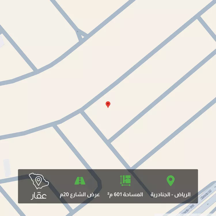 أرض للبيع في حي الجنادرية, مدينة الرياض, منطقة الرياض