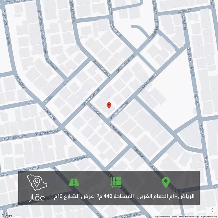أرض للبيع في شارع أبي جعفر بن أبي زيد, حي أم الحمام الغربي, مدينة الرياض, منطقة الرياض