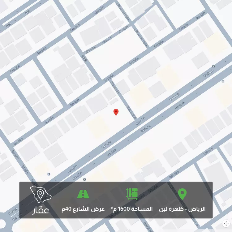 أرض للبيع في شارع ينبع, حي ظهرة لبن, مدينة الرياض, منطقة الرياض 2