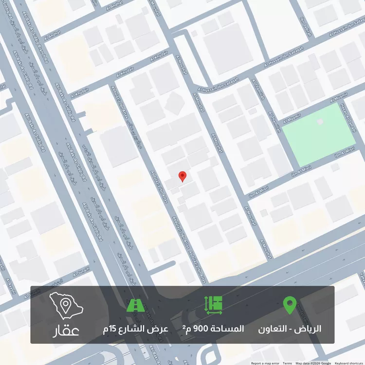 أرض للبيع في شارع عبدالعزيز بن عكاس, حي التعاون, مدينة الرياض, منطقة الرياض