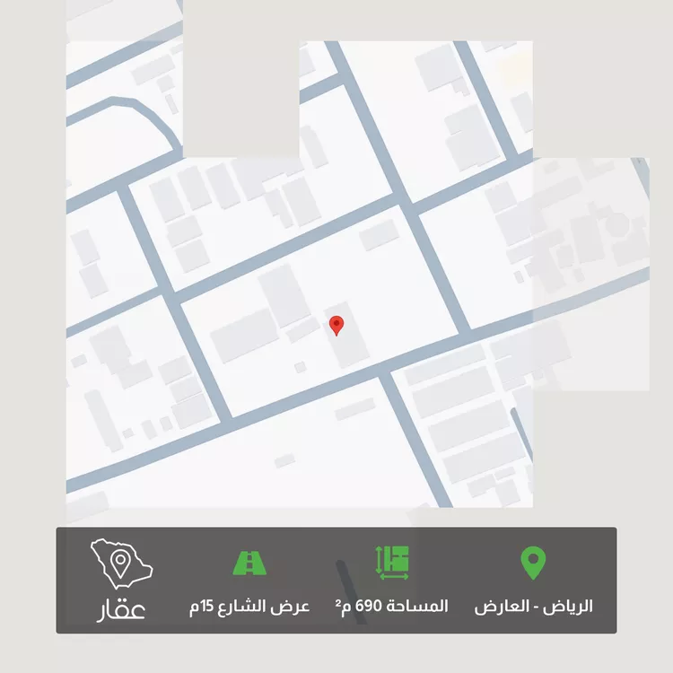 أرض للبيع في شارع أبي عبدالله الزهري, حي العارض, مدينة الرياض, منطقة الرياض 2