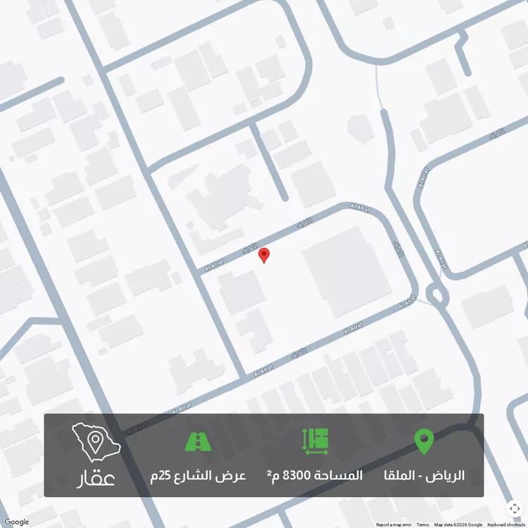 أرض للبيع في شارع رقم 184, حي الملقا, مدينة الرياض, منطقة الرياض