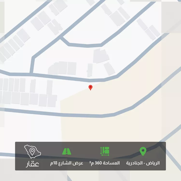 أرض للبيع في شارع عيسى الكناني, حي الجنادرية, مدينة الرياض, منطقة الرياض