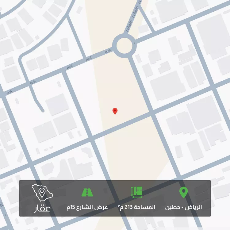 أرض للبيع في شارع الجزيرة الخضراء, حي حطين, مدينة الرياض, منطقة الرياض