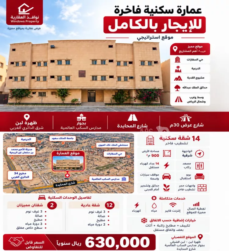 Building for Rent in Riyadh Dhahrat Laban