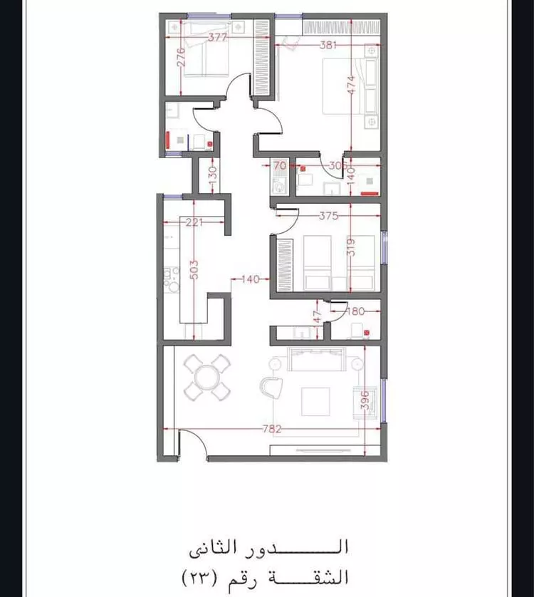 شقة للإيجار في شارع آل داود, حي الحمراء, مدينة الرياض, منطقة الرياض صورة 3