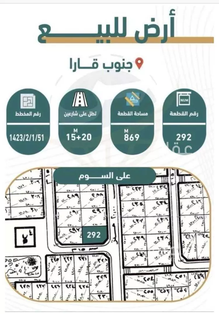 أرض للبيع في شارع الجوهرة 192 ، حي مخطط الجوهرة ، سكاكا ، منطقة الجوف