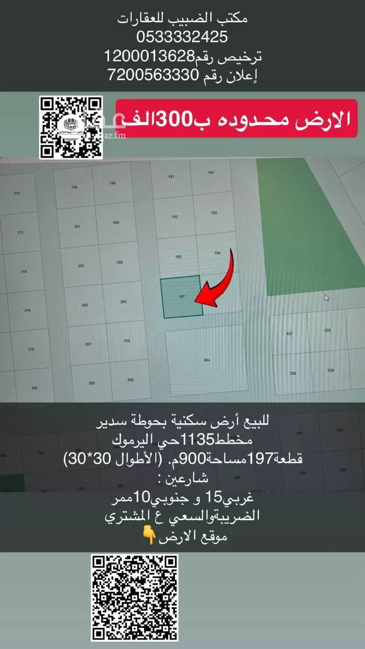 أرض للبيع في مدينة حوطه سدير, منطقة الرياض