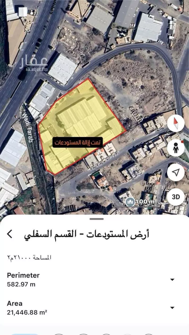 أرض للإيجار في شارع زهير بن الحارث ، حي الظرفة ، خميس مشيط ، خميس مشيط