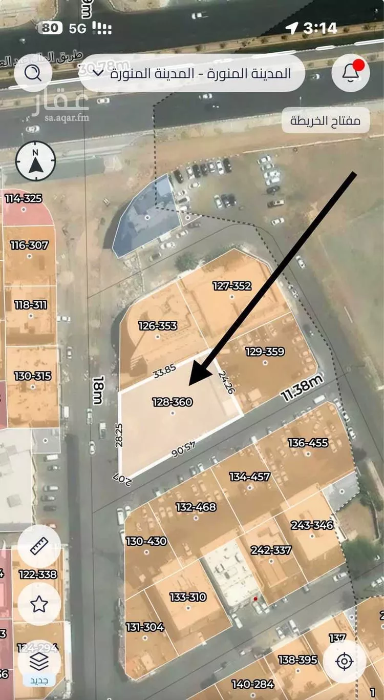 أرض للبيع في شارع اسحاق بن سليمان الهاشمي, حي الإسكان, مدينة المدينه المنوره, منطقة المدينة المنورة صورة 2