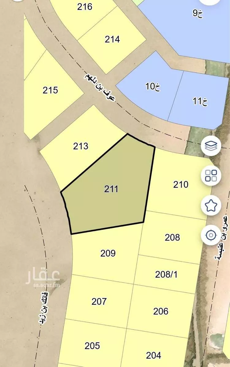 أرض للبيع في شارع فاتك بن زيد, حي المرجان, مدينة الخبر, المنطقة الشرقية