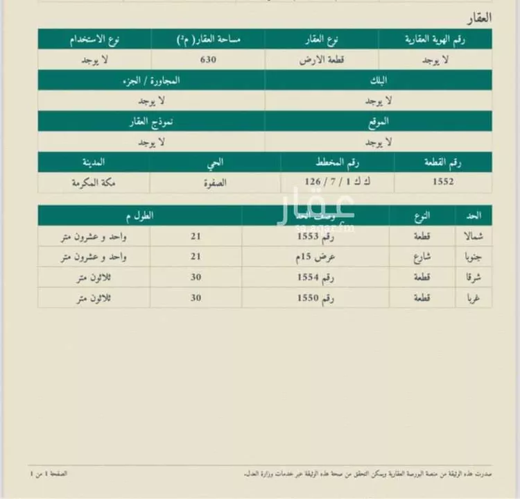 أرض للبيع في شارع طلال بخش, حي دار السلام, مدينة مكة المكرمة, منطقة مكة المكرمة 1 صورة