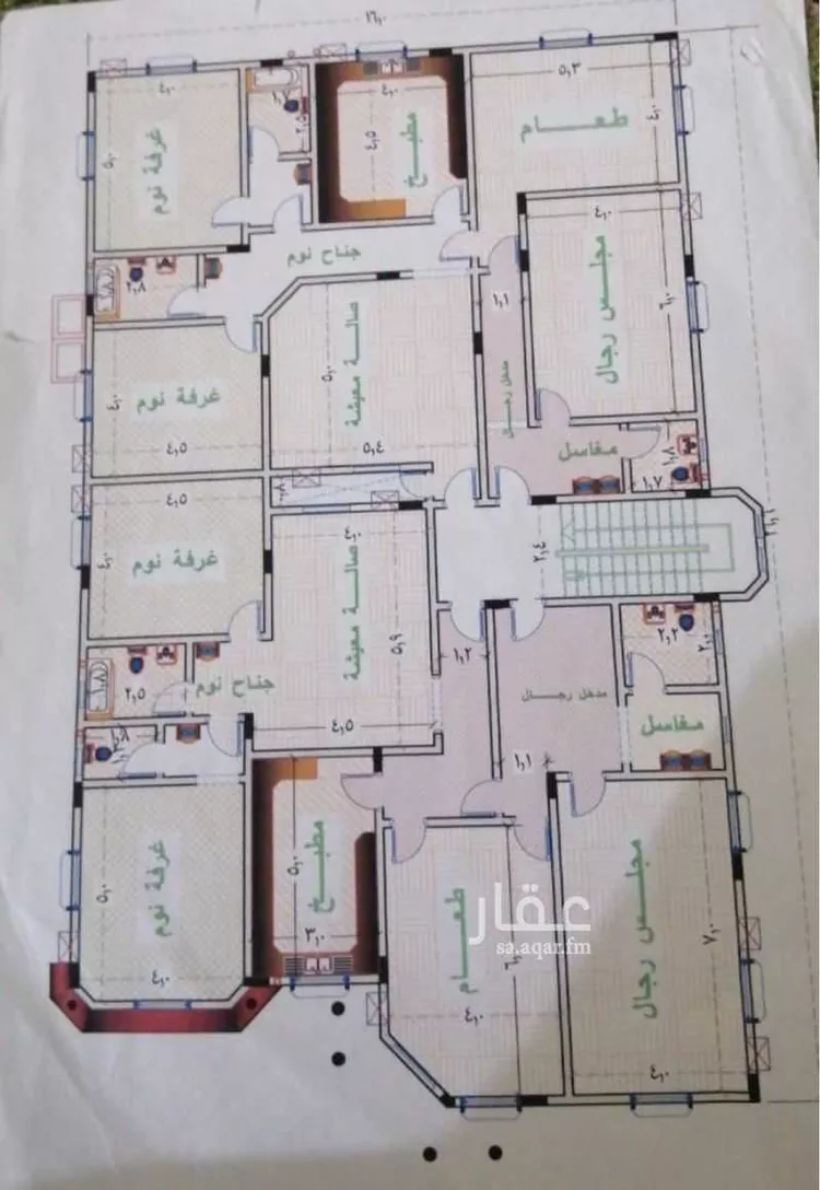 عمارة للبيع في شارع عبدالله بن قيس, حي الأمير مشعل ب, مدينة شرورة, منطقة نجران 17