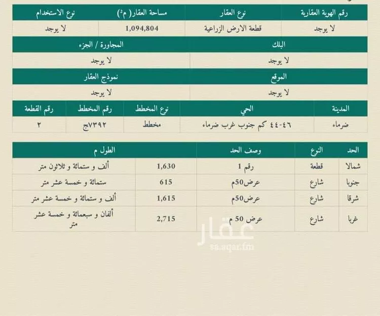 Land for Sale in Al Muzahimiyah Al GhatGhat