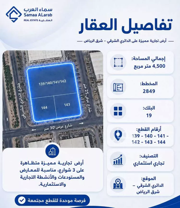أرض للبيع في شارع الدائري الشرقي, حي النور, مدينة الرياض, منطقة الرياض صورة 2