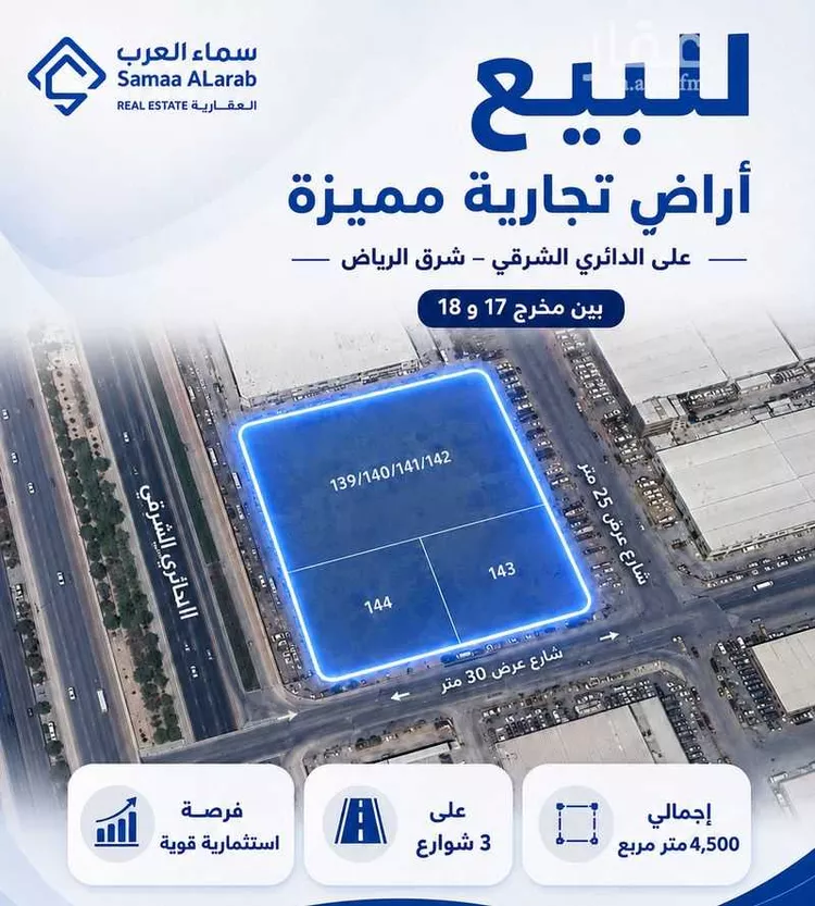 أرض للبيع في شارع الدائري الشرقي, حي النور, مدينة الرياض, منطقة الرياض