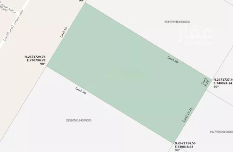 أرض للبيع في شارع محمد شرواني, حي اليرموك, مدينة الخرج, منطقة الرياض