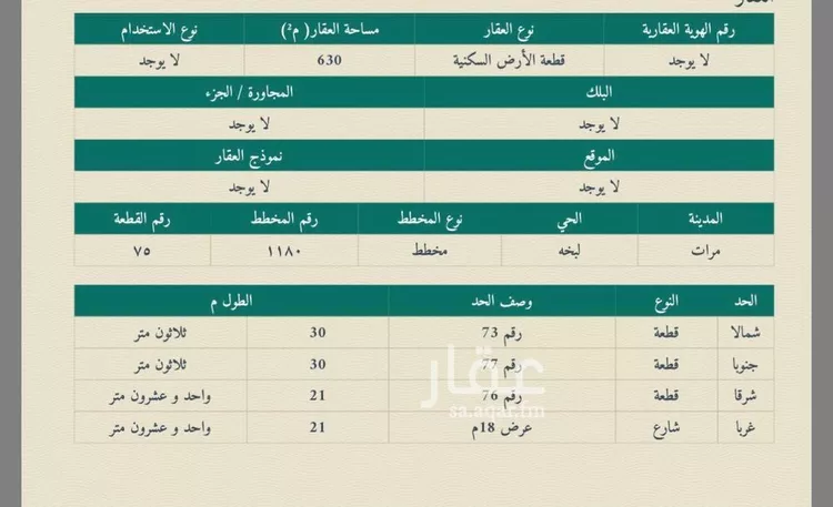 أرض للبيع في شارع التسامح , حي النزهة, مدينة لبخة, منطقة الرياض صورة 2