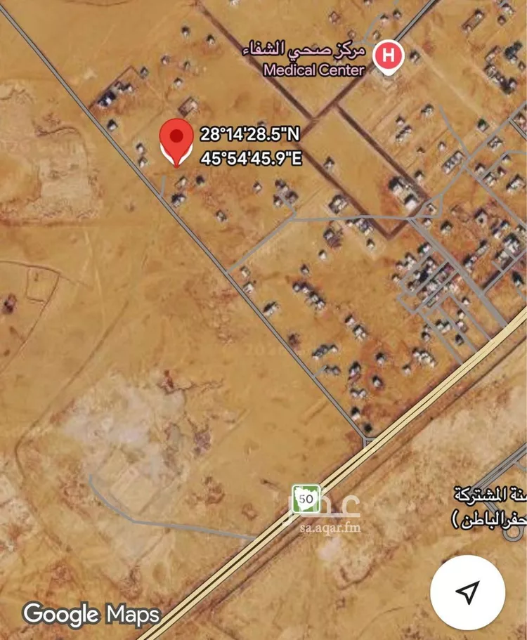 أرض للبيع في شارع الشفا 256, حي الشفاء, مدينة حفر الباطن, المنطقة الشرقية