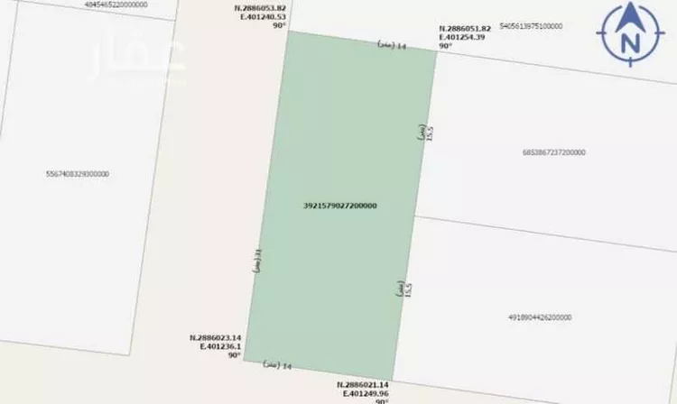 أرض للبيع في شارع عمر بن عفيصان, حي السليمانية, مدينة عنيزة, منطقة القصيم