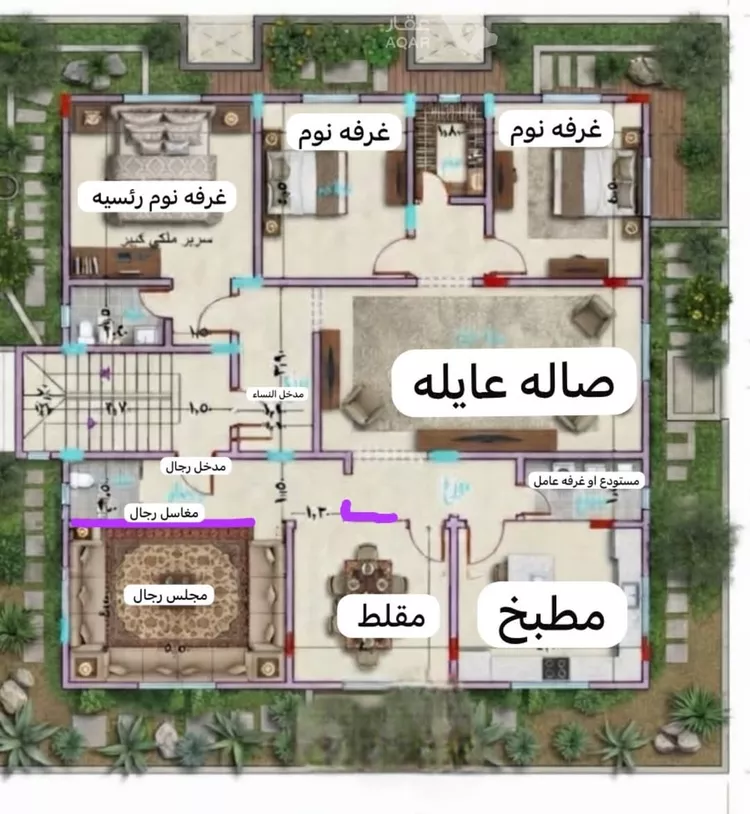 دور للبيع في شارع 5953842, حي السعادة, مدينة الرياض, منطقة الرياض 16