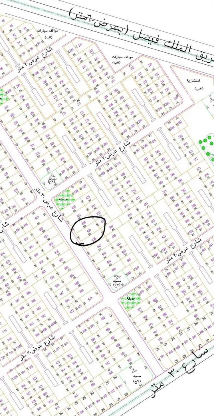 أرض للبيع في شارع الزواوي, حي الرحاب 1, مدينة جازان, منطقة جازان