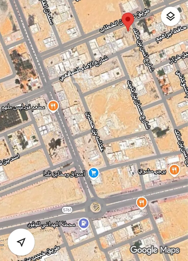 أرض للبيع في شارع عمر ابن الخطاب, حي ملهم, مدينة ملهم, منطقة الرياض صورة 3