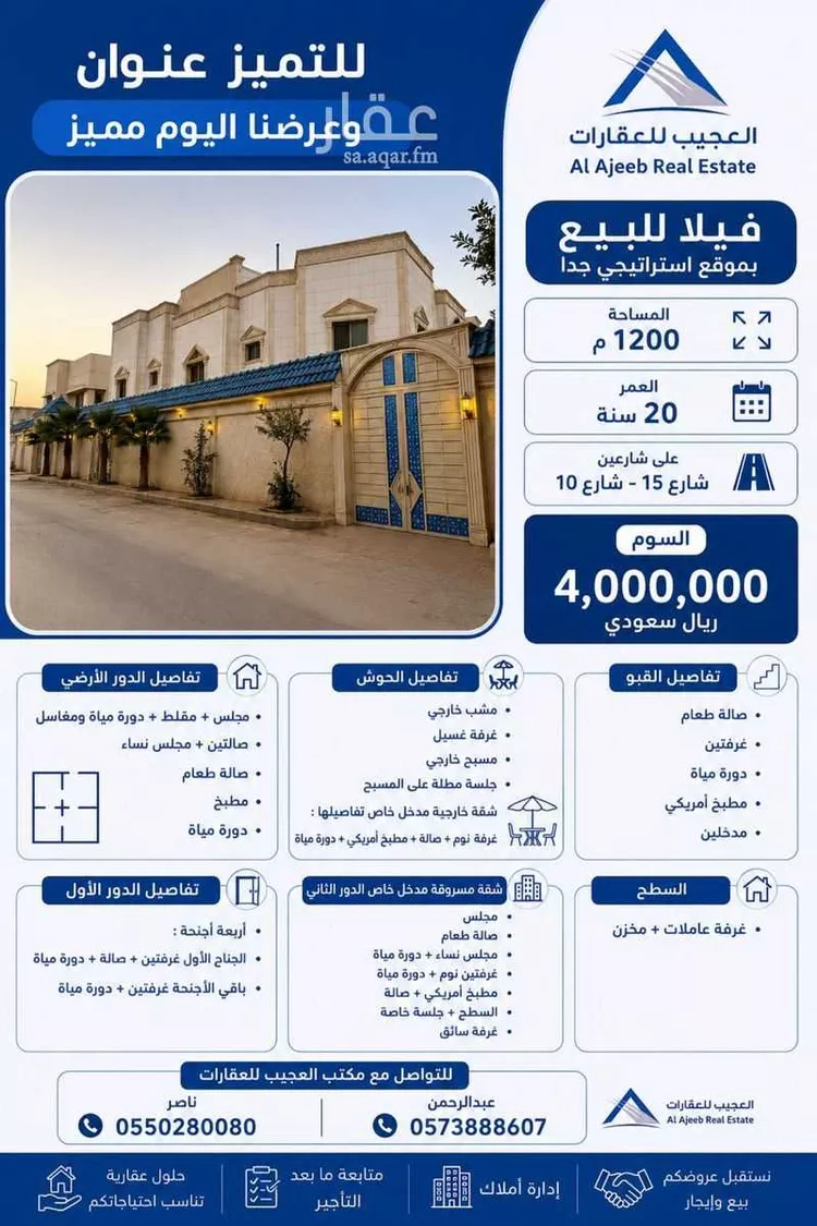 Villa for Sale in Riyadh Dhahrat Al Badi'ah