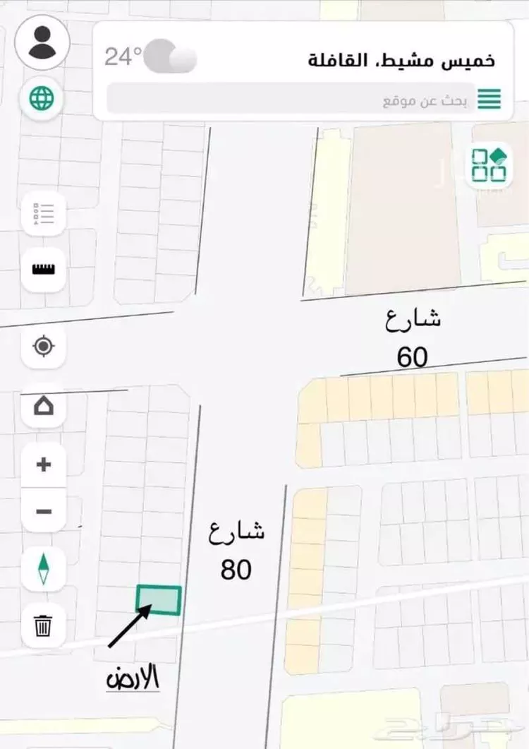 أرض للبيع في حي القافلة, مدينة خميس مشيط, منطقة عسير