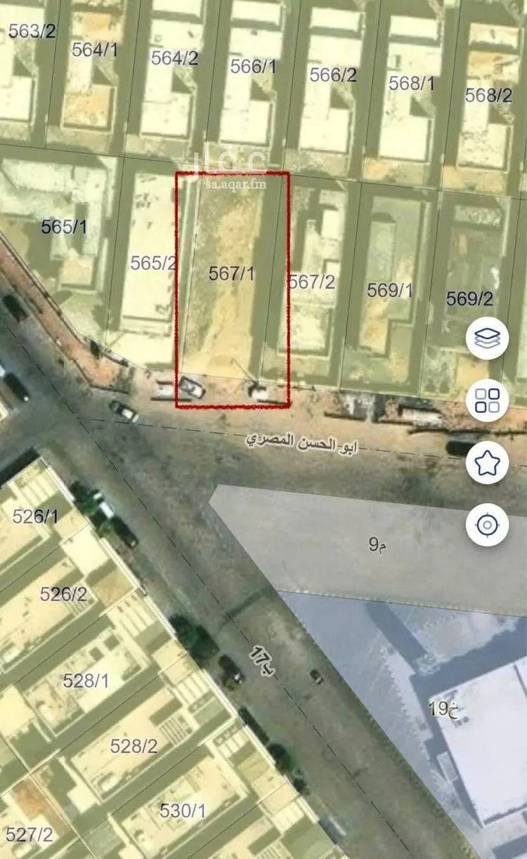 أرض للبيع في شارع ابو الحسن المصري, حي النهضة, مدينة الدمام, المنطقة الشرقية