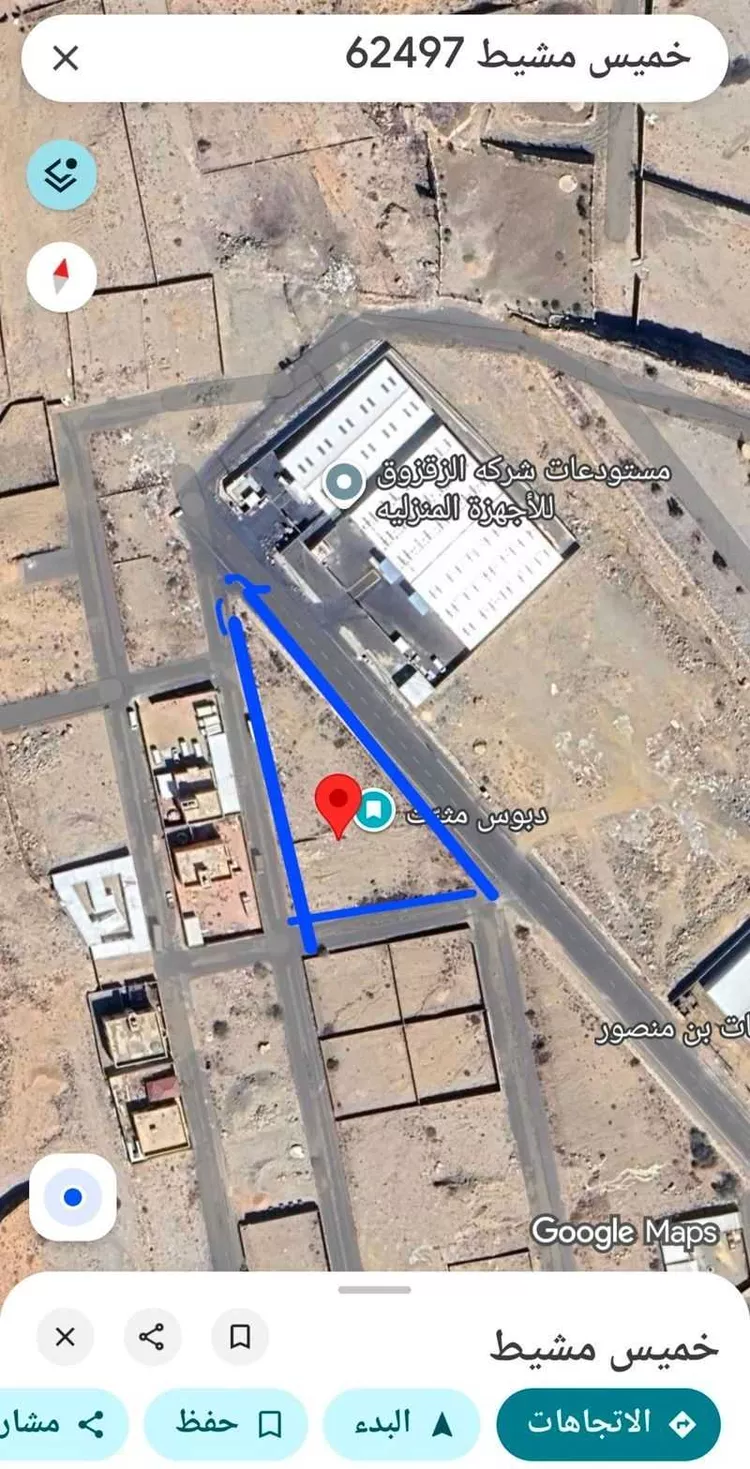 أرض للإيجار في شارع ابي غانم الحلبي ، خميس مشيط ، خميس مشيط