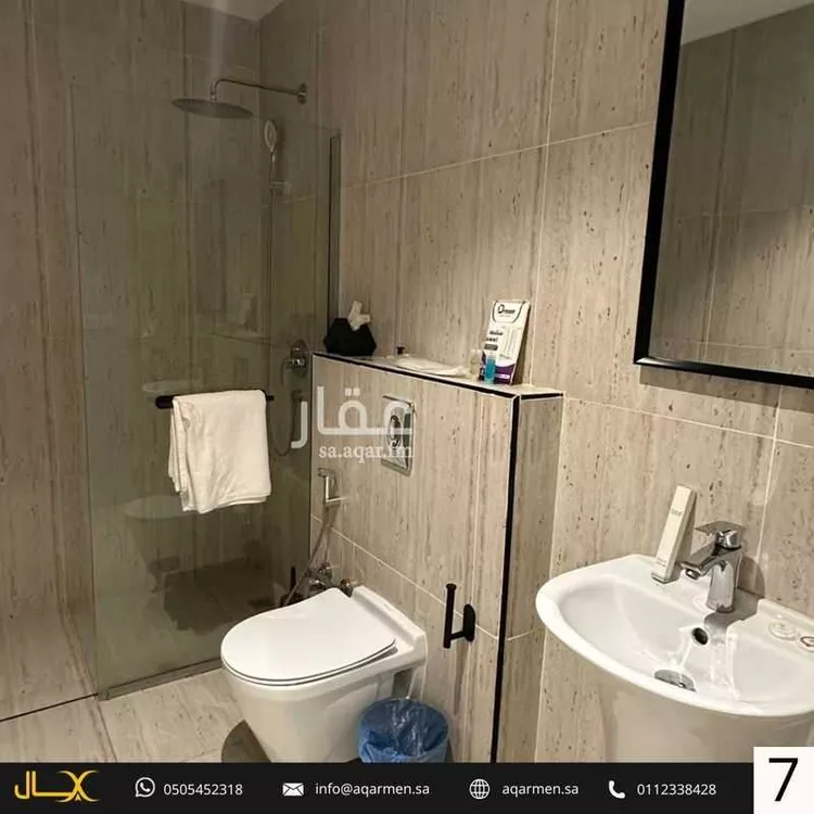 شقة للإيجار في شارع زيد بن عاصم بن عمرو بن عوف, حي النرجس, مدينة الرياض, منطقة الرياض 8