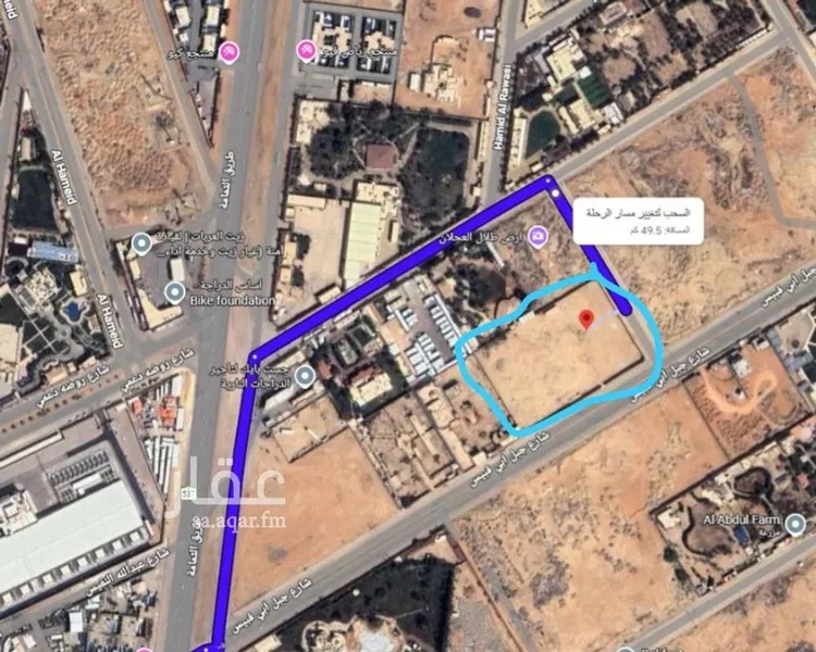 أرض للبيع في شارع جبل أبي قبيس, حي الرمال, مدينة الرياض, منطقة الرياض 7