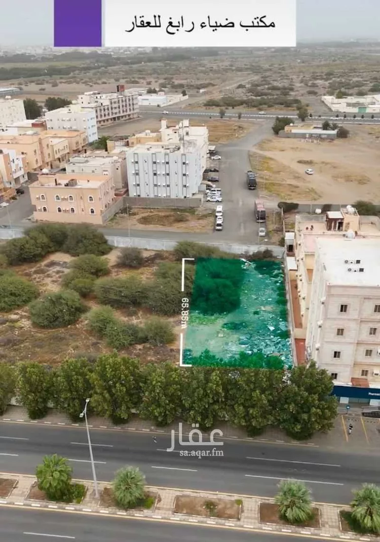 أرض للبيع في شارع طريق الملك عبدالله, حي الربوة, مدينة رابغ, منطقة مكة المكرمة صورة 2