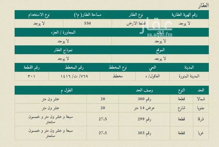 أرض للبيع في شارع عبدالملك العرزمي, حي وادي البطان, مدينة المدينة المنورة, منطقة المدينة المنورة